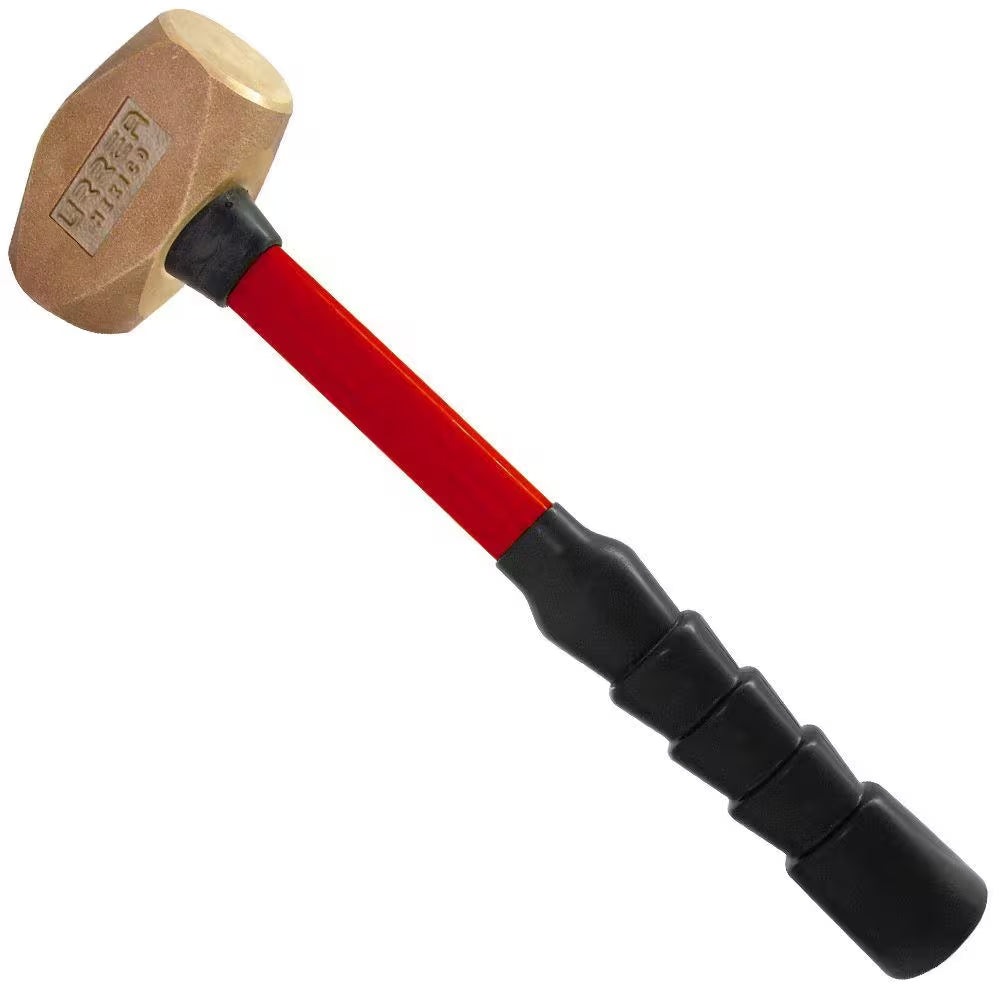 3 POUND STEEL OCTAGONAL SLEDGE HAMMER with FIBER GLASS HANDLE